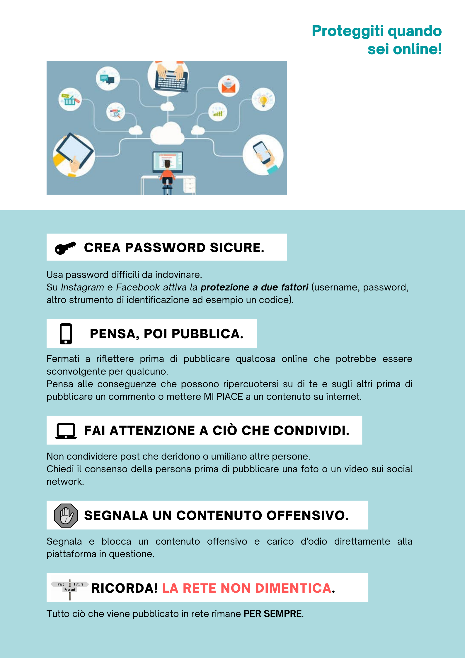 Poster di Sicurezza su Internet